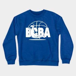 BCBA WHITE LOGO WITH BBALL Crewneck Sweatshirt